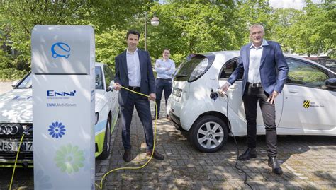 Enni baut das Ladenetz für E Autos in Neukirchen Vluyn aus