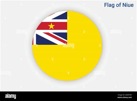 High Detailed Flag Of Niue National Niue Flag Oceania D