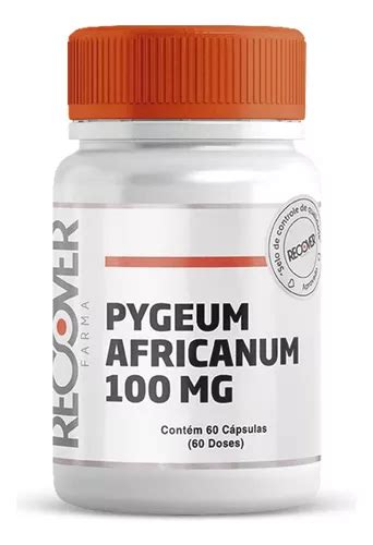 Pygeum Africanum 100mg 60 Cápsulas 60 Doses Sabor Natural Frete