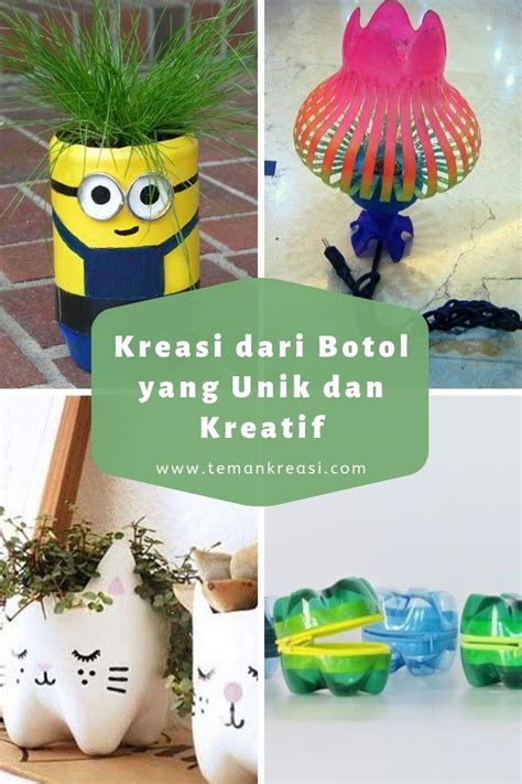 kreasi  botol bekas  unik  kreatif pola kartu kreatif botol