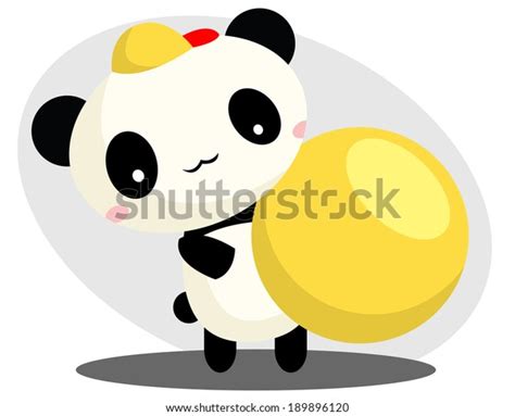 Panda Playing Ball Stock Vector (Royalty Free) 189896120 | Shutterstock