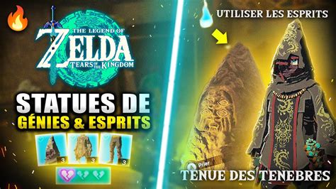 Zelda Tears of The Kingdom Toutes les STATUES DE GÉNIE Utiliser les