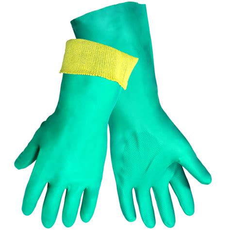 Global Glove 515kev Green Nitrile Gloves Chemical Resistant