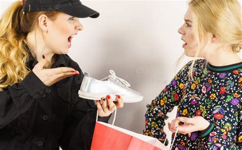 Security Guard And Shoplifter Stock Image Image Of Shoes Clothing