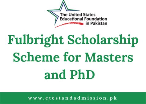 Fulbright Scholarship For Masters And Phd 2021 Fully Funded Etest