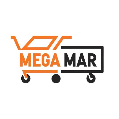 Logo Design For Nice Mart Hypermarket Simple N With Trolley Symbol For