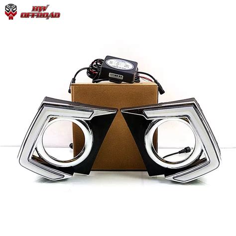 Auto Parts LED DRL Fog Lights Cover Driving Lamp Assembly Kit Day