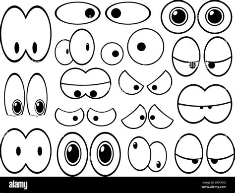 Cartoon eyes Stock Vector Art & Illustration, Vector Image: 64203201 ...