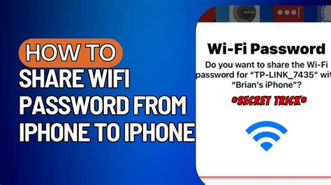 How To Share Wifi Password From Iphone To Iphone 2023 Youtube