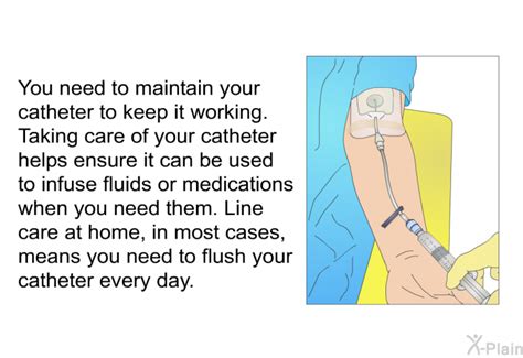 how to flush a catheter at home