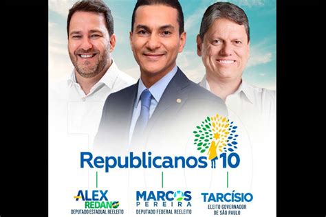 Alex Redano destaca a reeleição do presidente nacional do Republicanos