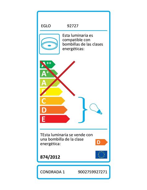 L Mpara De Techo Luces G Cristal Blanco Eglo Condrada