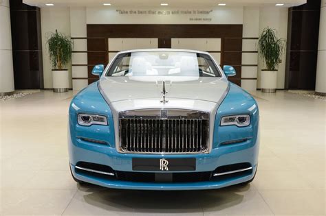 feeling  turquoise  silver rolls royce dawn carscoops