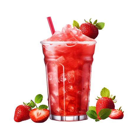 Fresh Strawberry Drink Perfect For Drink Catalog Ai Generated