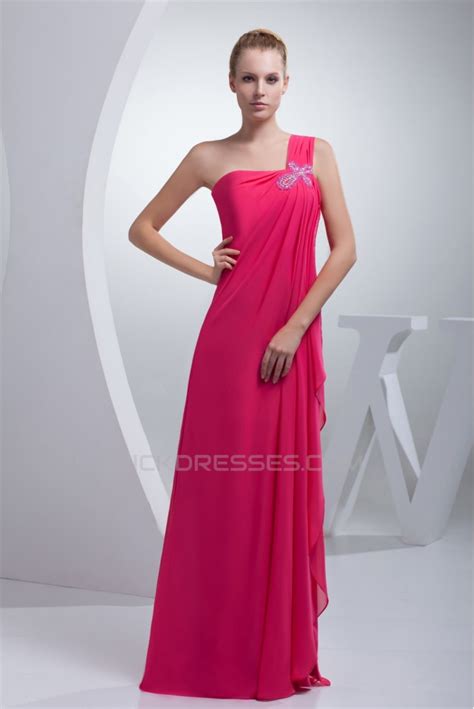 Sheathcolumn Beaded Floor Length One Shoulder Promformal Evening Dresses 02020362