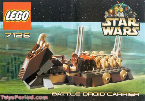 LEGO 7126 Battle Droid Carrier Instructions and Parts List