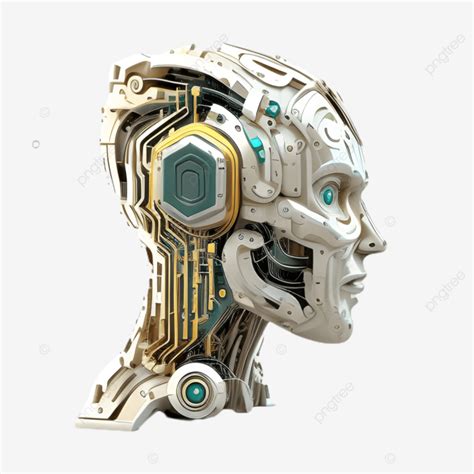 Robot De Inteligencia Artificial Blanco Tridimensional Png Dibujos