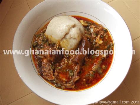 Ghanaian Food: Banku with Okro Soup