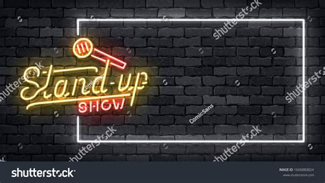 Vector Realistic Isolated Neon Sign Comedy Stock Vector (Royalty Free ...