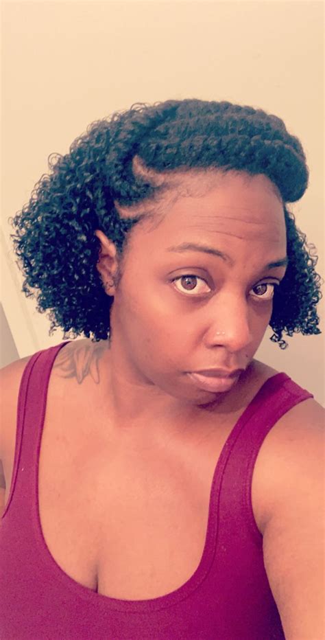 Chunky Flat Twists And Wash And Go Combo Natural Hair