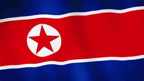 North Korea flag waving 1787049 Stock Video at Vecteezy