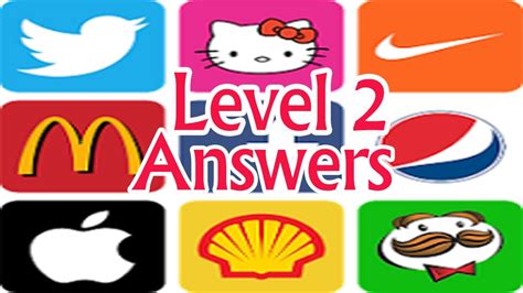 Quiz Logo Game Level 2 All Answers Youtube