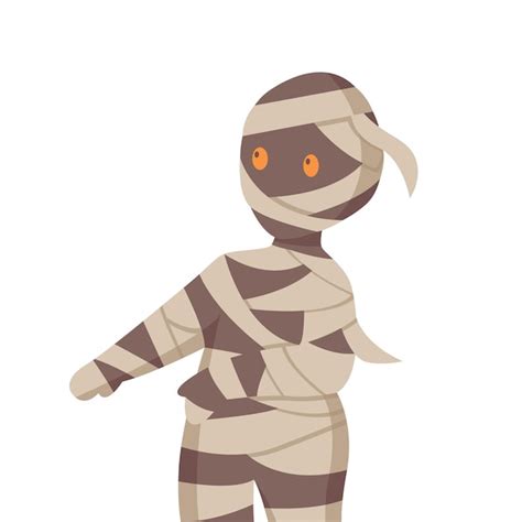 Premium Vector Halloween Mummy Character Design Illustration