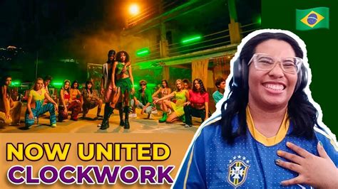 Reagindo A Now United Clockwork Official Music Video Youtube