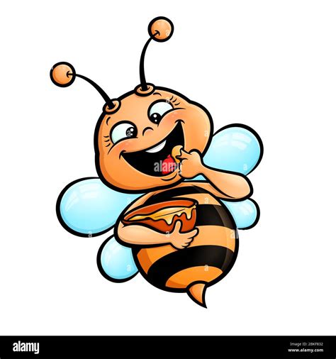 Honey Bee Flying Cartoon