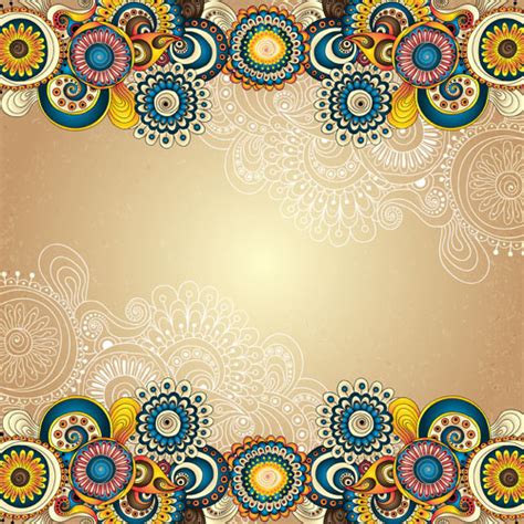 Ethnic pattern styles art background vector Free vector in Encapsulated PostScript eps ( .eps ...