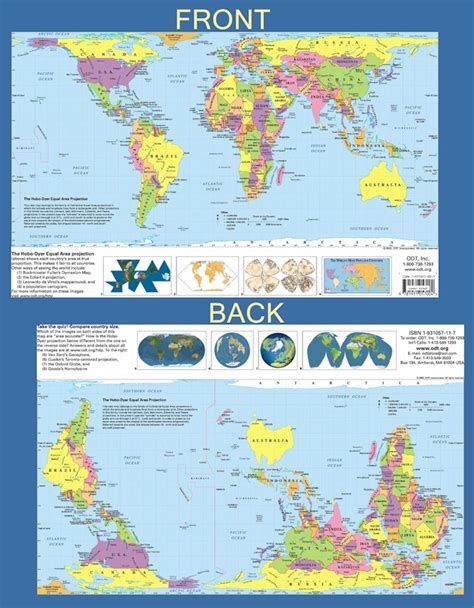 Maps: World Map Compass Rose