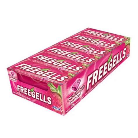 DROPS FREEGELLS SABOR MORANGO CAIXA 12 UNIDADES Shopee Brasil