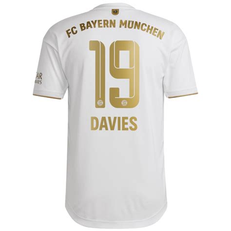 Bayern Munich Davies Away Jersey Authentic Goaljerseys