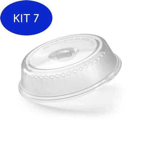 Kit 7 Tampa Protetora Para Microondas 26X7 Cm Plasnorthon No Shoptime