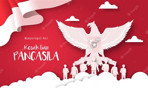 Premium Vector | Happy Pancasila Day. Vector Illustration of Pancasila ...