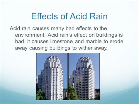 Acid Rain Effects On Buildings