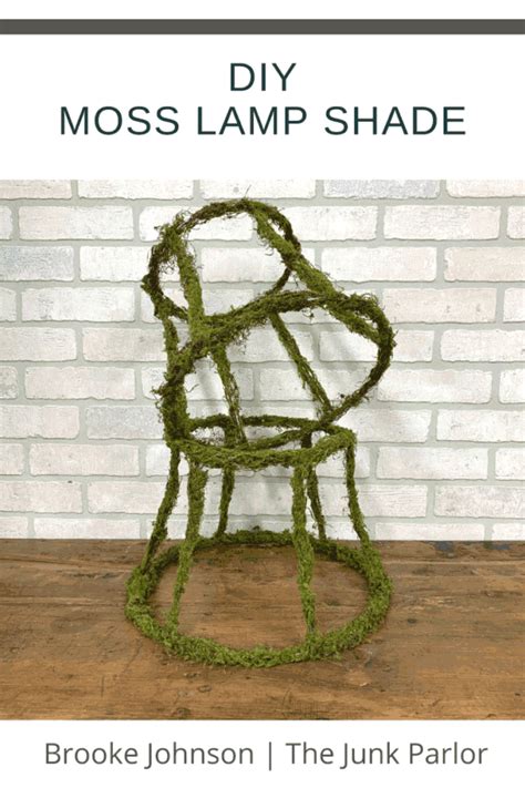 Diy Moss Covered Lamp Shade The Junk Parlor