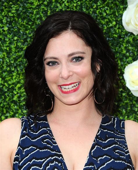 Cheerful Brunette Rachel Bloom Showcasing Her Delightful Cleavage The