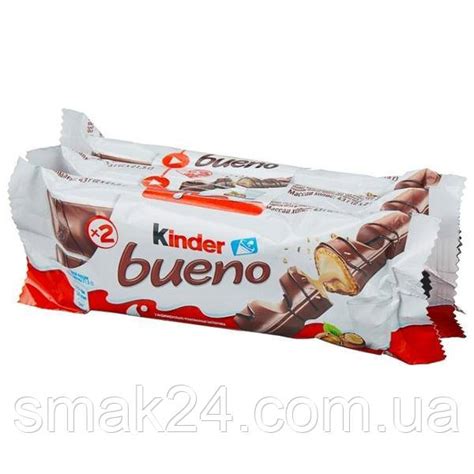 Шоколадный батончик Kinder Bueno w multipaku 43г Германия: продажа ...
