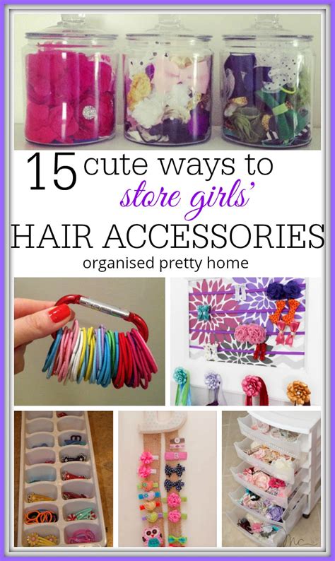 15 Ways To Organize Hair Accessories Organised Pretty Home