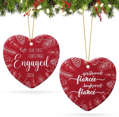 Amazon Marsui Engaged Christmas Ornament 2024 Double Sided