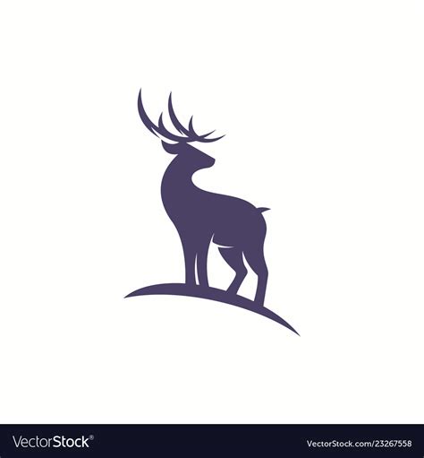 Deer logo Royalty Free Vector Image - VectorStock