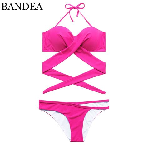 Bandea Push Up Bikini Brand Swimsuit Women 2019 Bikini Set Cross