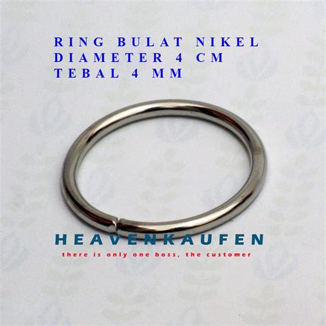 Jual Ring Bulat Ring O Nikel Diameter Cm Tebal Mm Shopee Indonesia