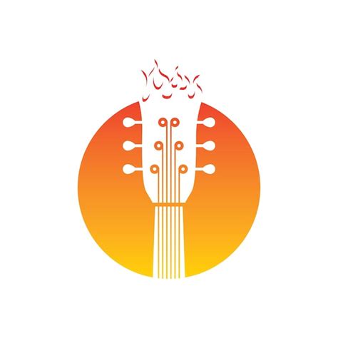 Premium Vector Guitar Logo Design Icon And Symbol Vector