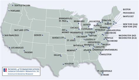 Major Airports USA Map | Printable Map Of USA