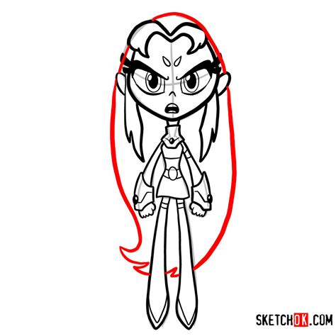 A Guide on How to Draw Chibi Starfire from Teen Titans Go!