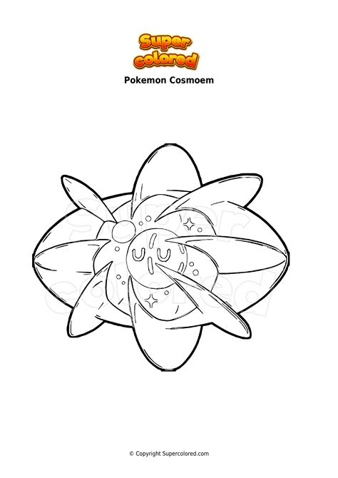 Cosmog Pokemon Coloring Pages