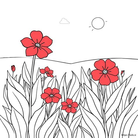 Red Things Coloring Pages