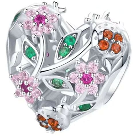 Charms Do Pandora CHARMS WIOSENNE SERCE Moda Trusky